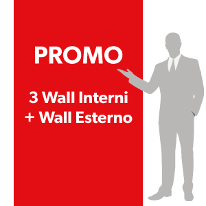 Pubblicit&agrave; sui Maxi Digital dello Shopville Gran Reno 3 Wall Interni + Wall Esterno