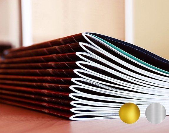 Riviste con Oro o Argento a caldo sulla copertina