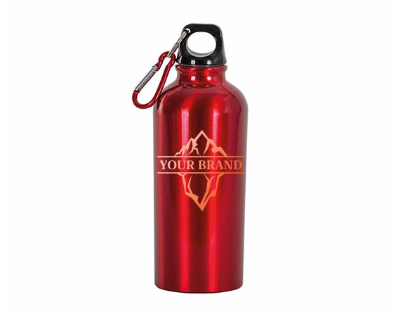 Borraccia personalizzata in alluminio 400 ml rossa