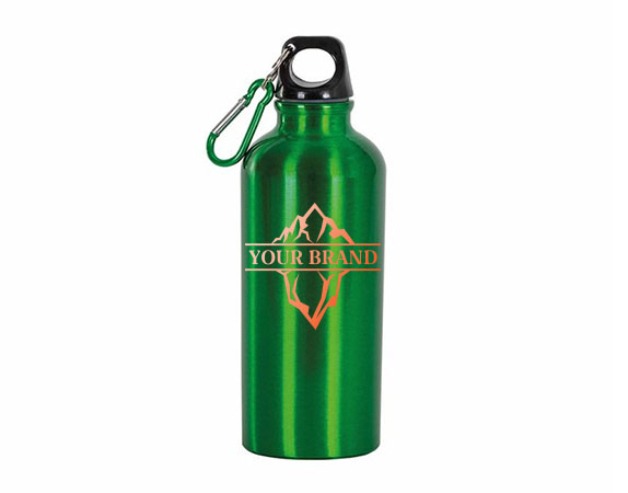 Borraccia personalizzata in alluminio 400 ml verde
