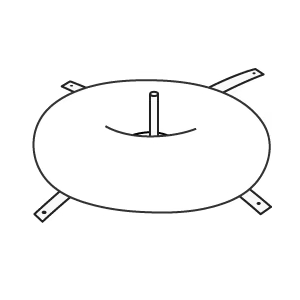 Banderole Display Base a croce con zavorra