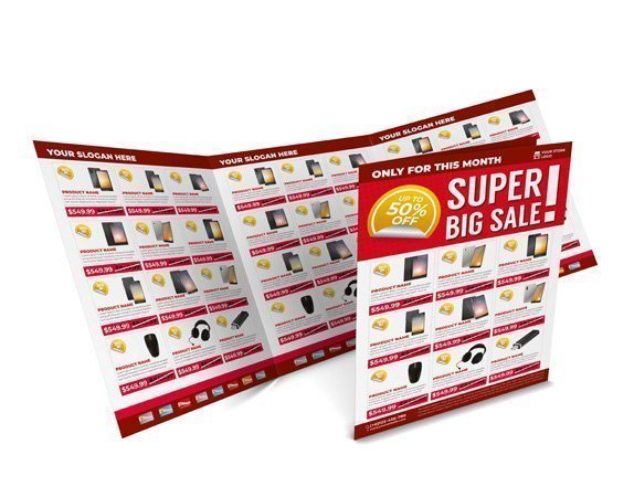 Pieghevoli A4 chiusi a 4 ante