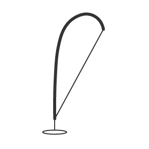 Bandiere a Goccia 130 x 375 cm