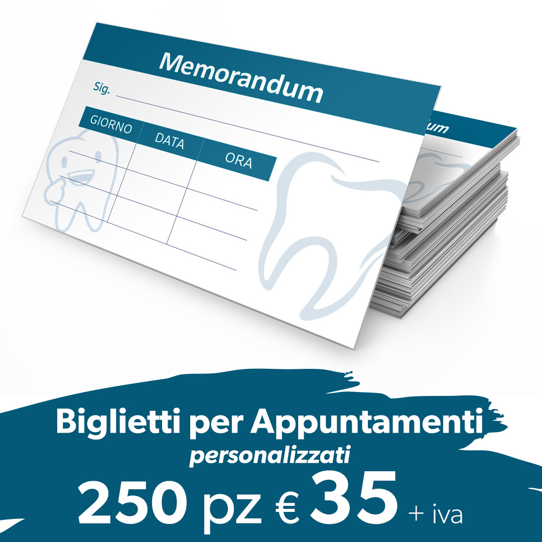 250 Biglietti per Appuntamenti