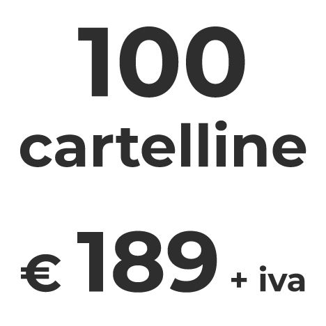 Cartelline Personalizzate in Promozione 100 Cartelline
