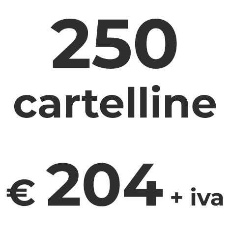 500 Volantini A5 in Promozione 250 Cartelline
