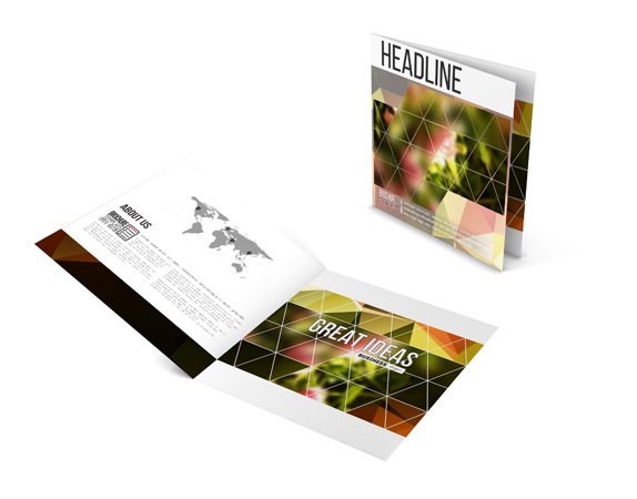 Pieghevoli Quadrati 21x21 cm a 2 ante Promozione Volantinaggio