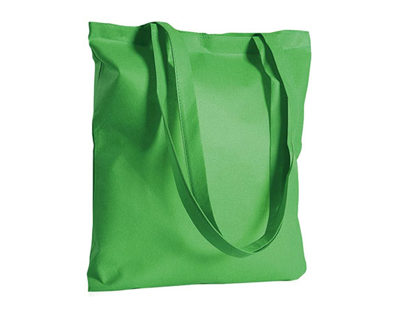Shopper in TNT con manici lunghi Verde Lime