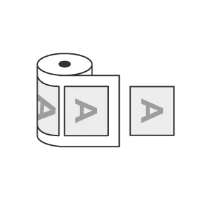 Etichette Adesive in Bobina per Applicazione Automatica +90&deg;