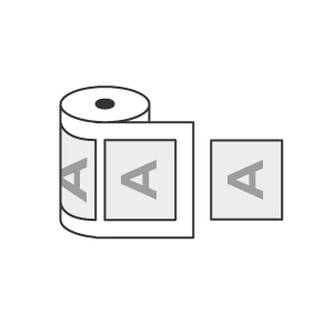 Etichette Adesive in Bobina per Applicazione Automatica -90&deg;